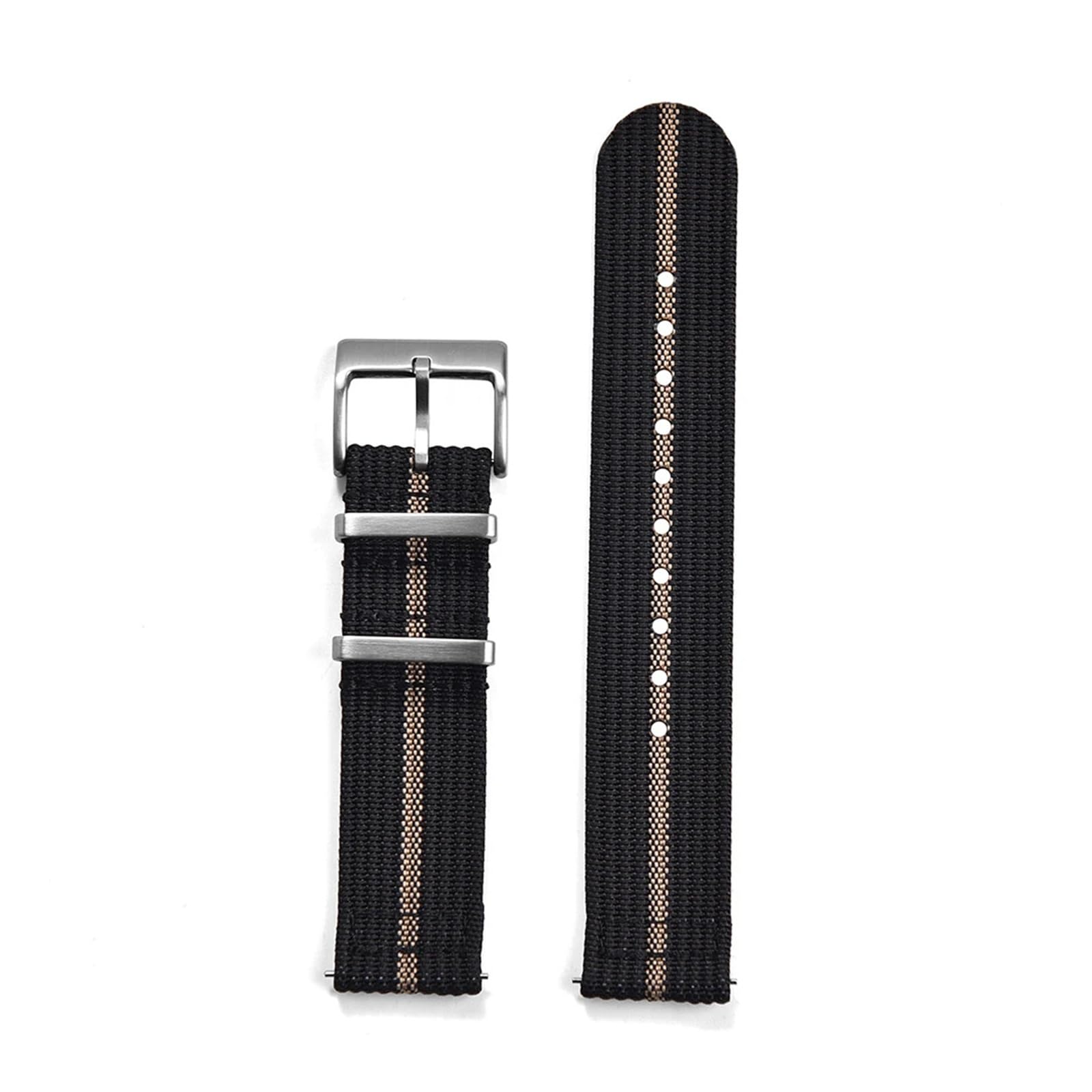 HMFang Cinturino in Nylon A Coste Sailcloth da 18 Mm, 20 E 22, Nuovo Design, Cinturini for Orologi A Sgancio Rapido