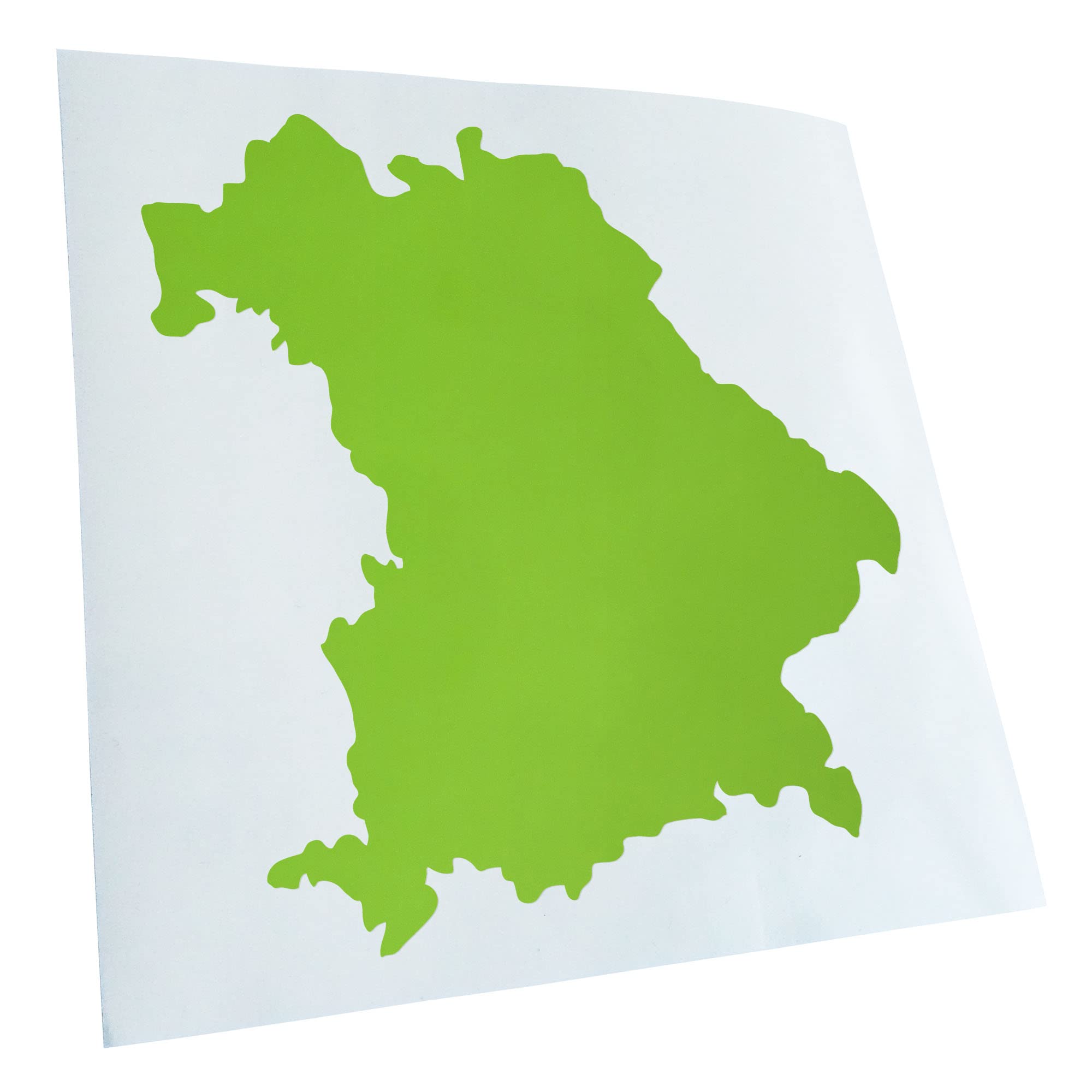 Kiwistar - Car Sticker - Green - 60 x 55 cm Bavaria Germany Silhouette - Rear Window Car Sticker Weatherproof for Car Truck Moped Truck - Sticker Exterior Self-Adhesive Tuning Accessories for Windows