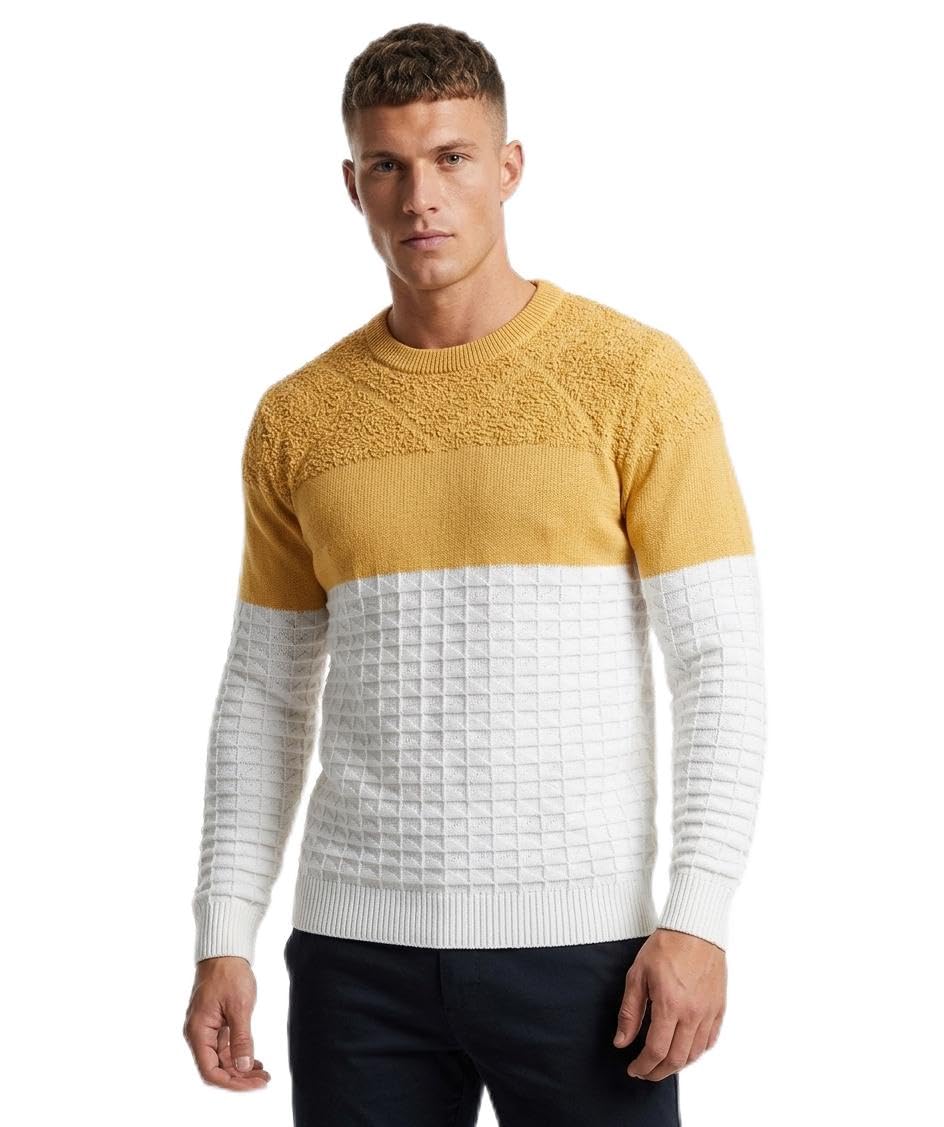 Men's Color Block Knit Sweater-picture-44