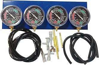 EKDJKK Carburetor Gauge Vacuum Synchronizer Gauge 2/3/4 Cylinder Sync Gauges Kit Testing Vacuum Gauge Kit Balancer Carburetor Synchronizer Motorcycle Accessory