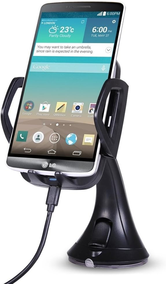 Aventus (Qi In Car Wireless Charger + Qi Receiver) Nokia 5 Fast Wireless Car Charger Ultra-Slim Portable for Dashboard / Windshield And Ultra Thin QI Wireless Charger Adapter Receiver Card