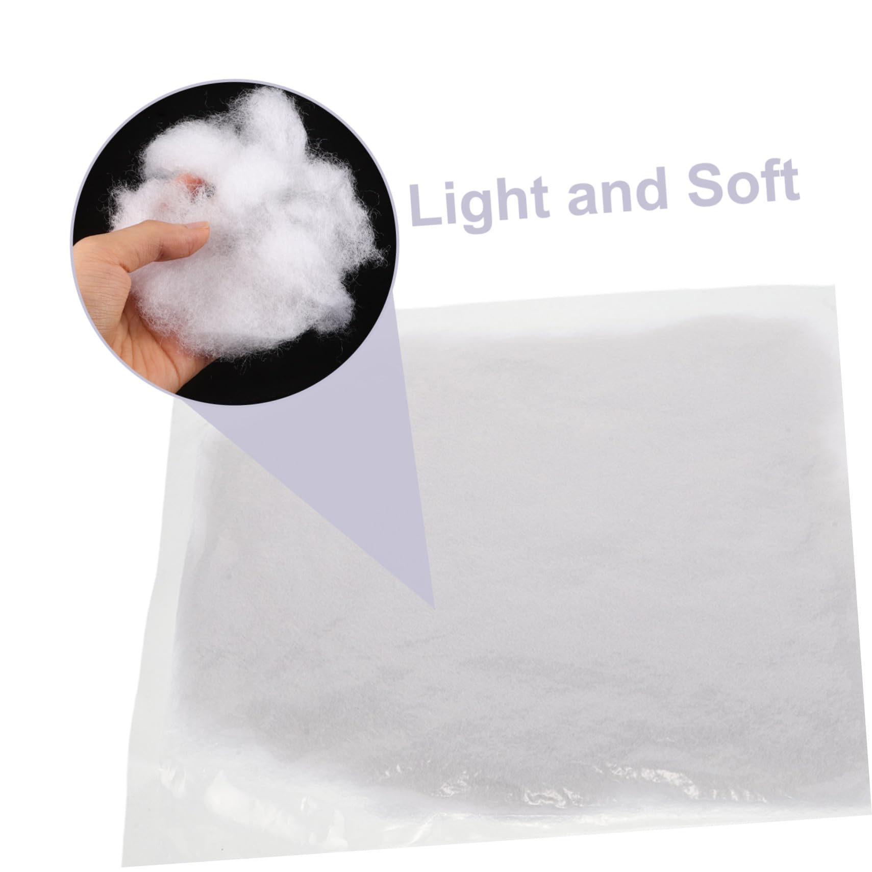 ORFOFE 600g Relleno de Algodón para Proyectos de Costura DIY Relleno de Peluches Cojines y Almohadas para Guada y Guata de Algodón