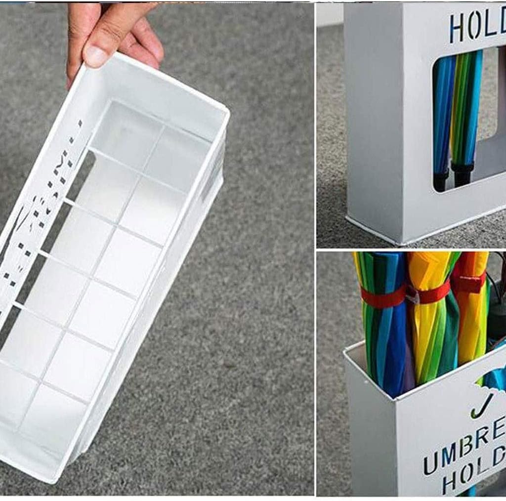 Umbrella Stand, Shelf Simple Square Commercial Umbrella Stand Household Umbrella Storage Rack