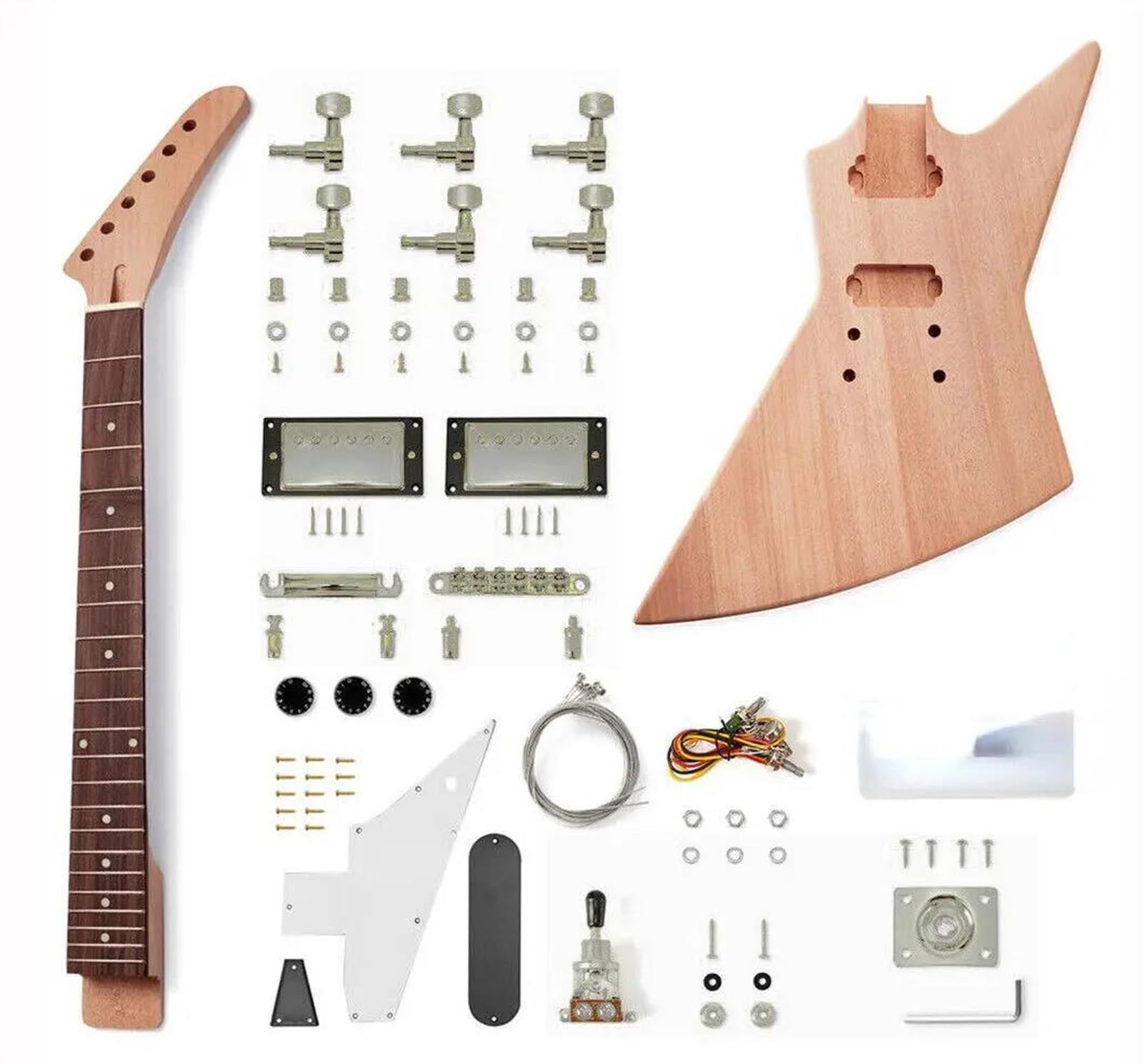 Zestaw body do gitary 1 Zestaw Gitarowy Gryf Gitary 22 Progi Korpus Gitary Intarsja W Pięcie
