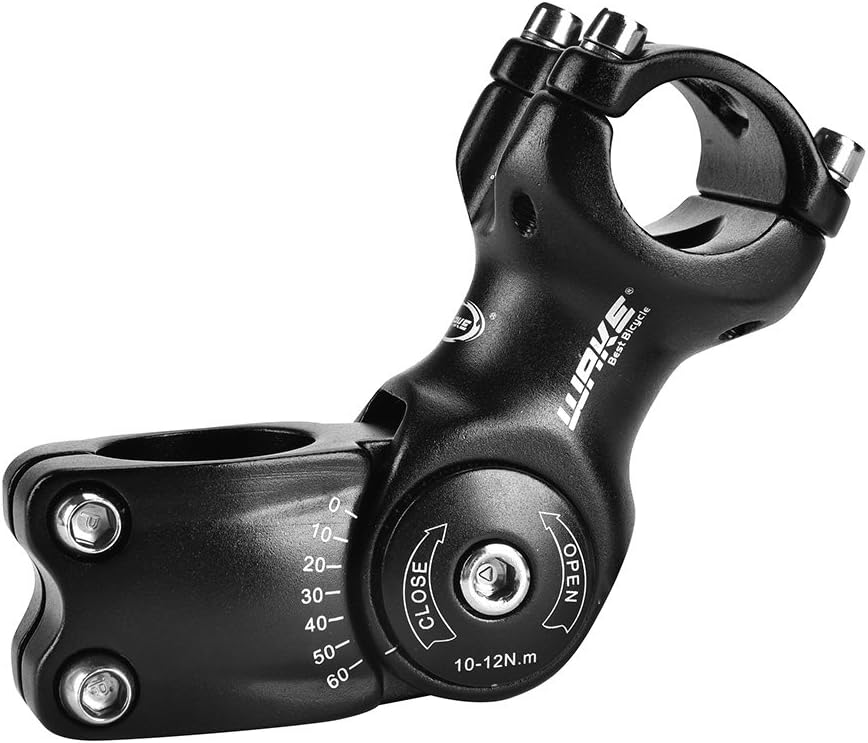 Dilwe Bike Stem, Aluminum Alloy Adjustable 31.8mm 90mm