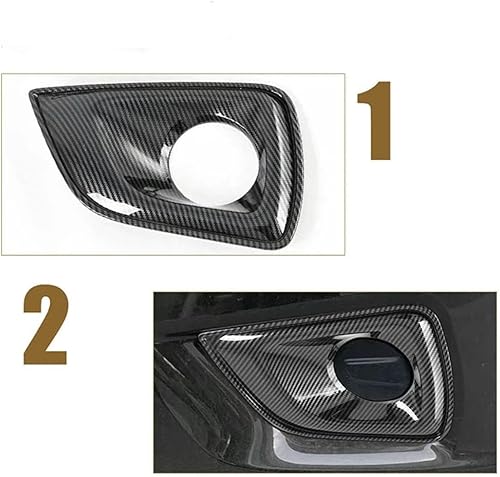 Miniatura 4 de HATHWAY Fit for Navara NP300 2016-2021,Car Fog Light Cover Trim,Car Front Bumper ABS Carbon Fiber Front Fog Light Cover Frame Trim