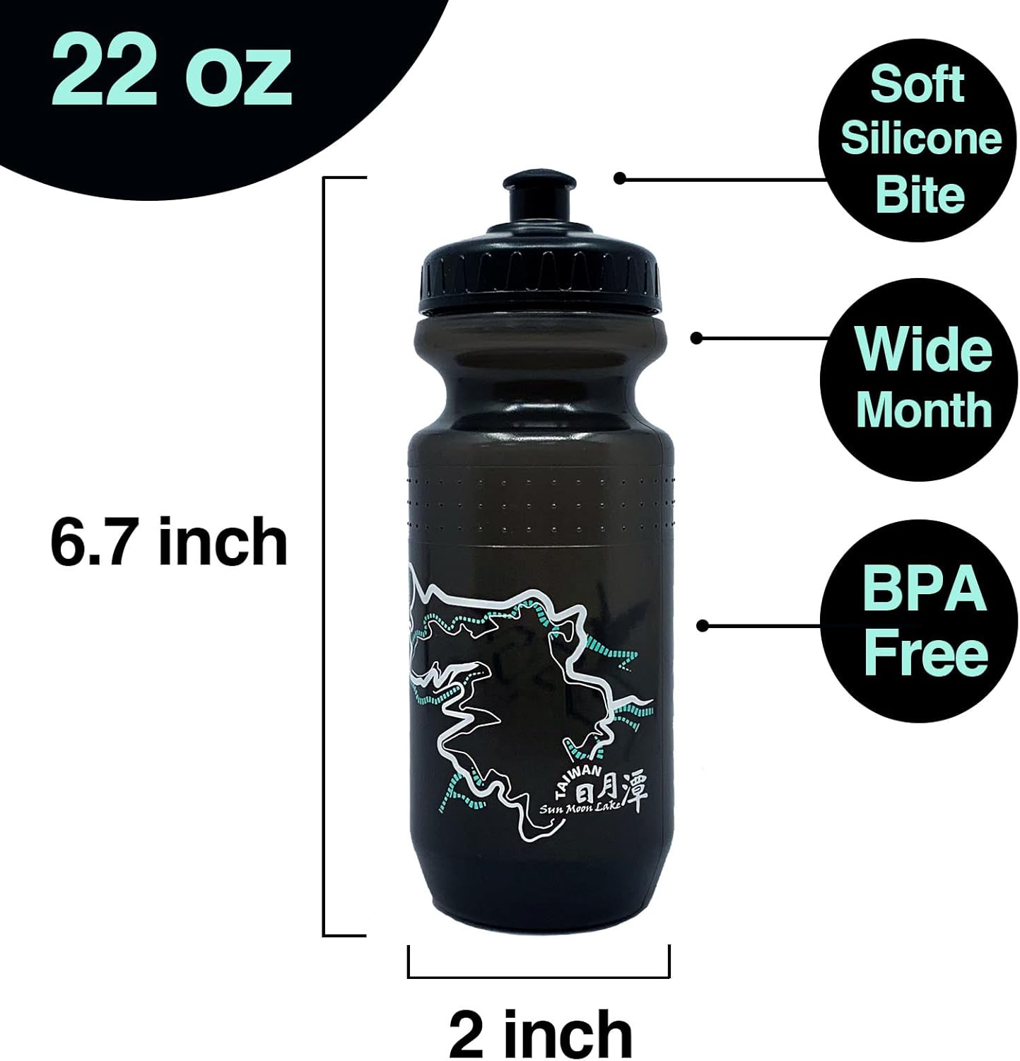 Buy PAX 22oz Sports Water Bottle, Squeeze To Squirt Water Bottle
