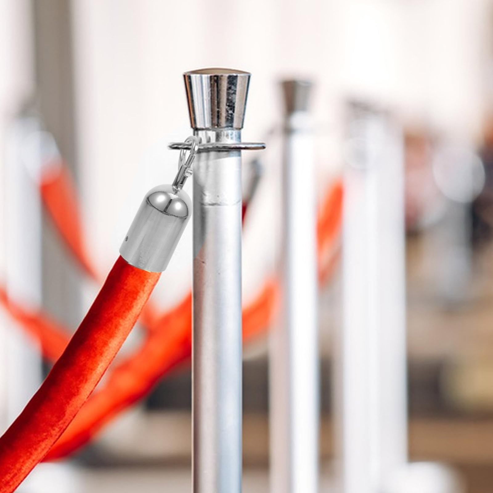 Embout de Câble Métallique avec Crochet Pivotant en Acier Inoxydable | Fermoir pour Cde Barriere, Gestion D’entrée et Contrôle de Foule, 1 Pièce