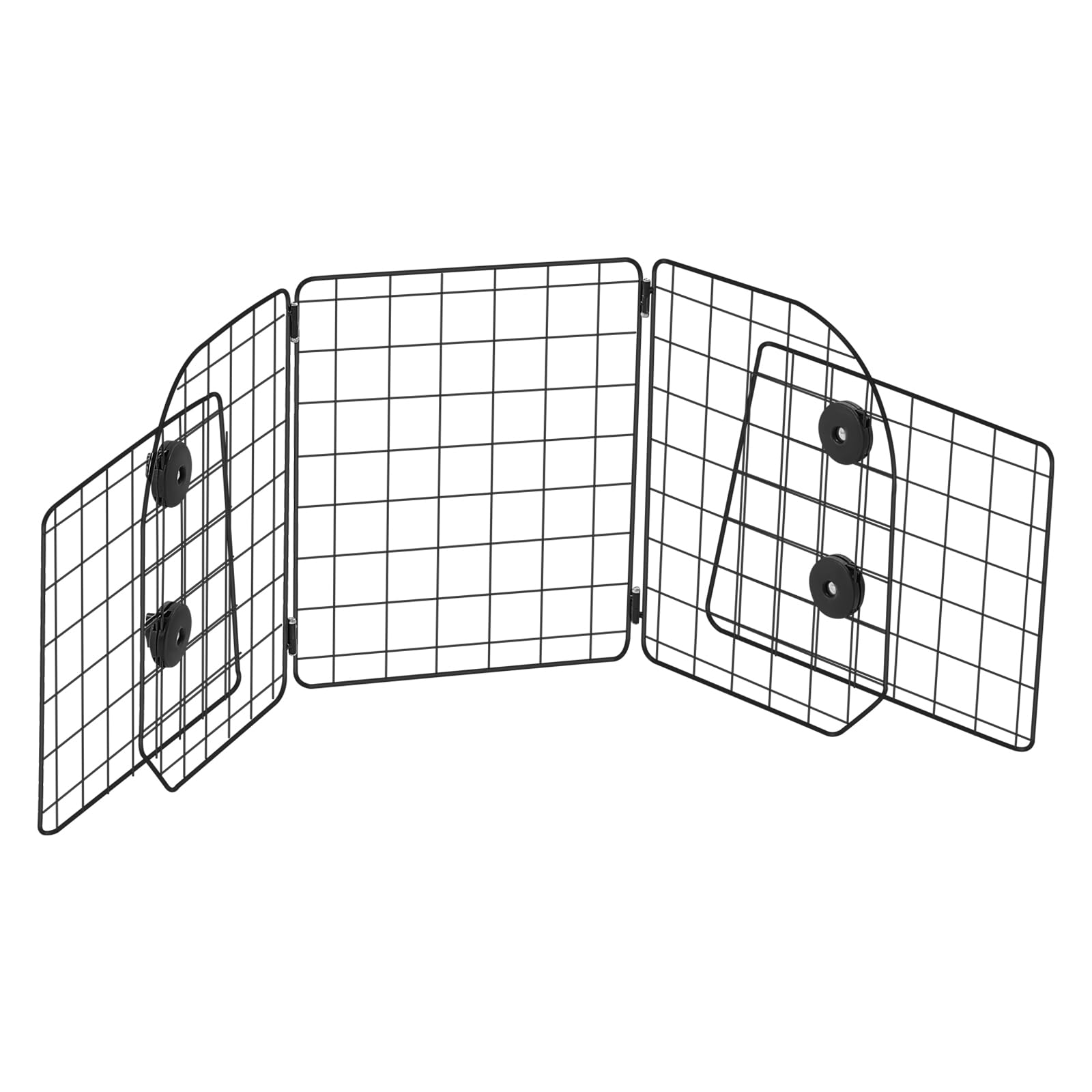 VEVOR Barrière de Voiture pour Chien Réglable 97,2-156,5 cm, Grille Pare-Chien en Treillis Métallique Robuste pour Siège Arrière, Universel pour Animaux de Compagnie, SUV, Berline, Camions, Véhicules