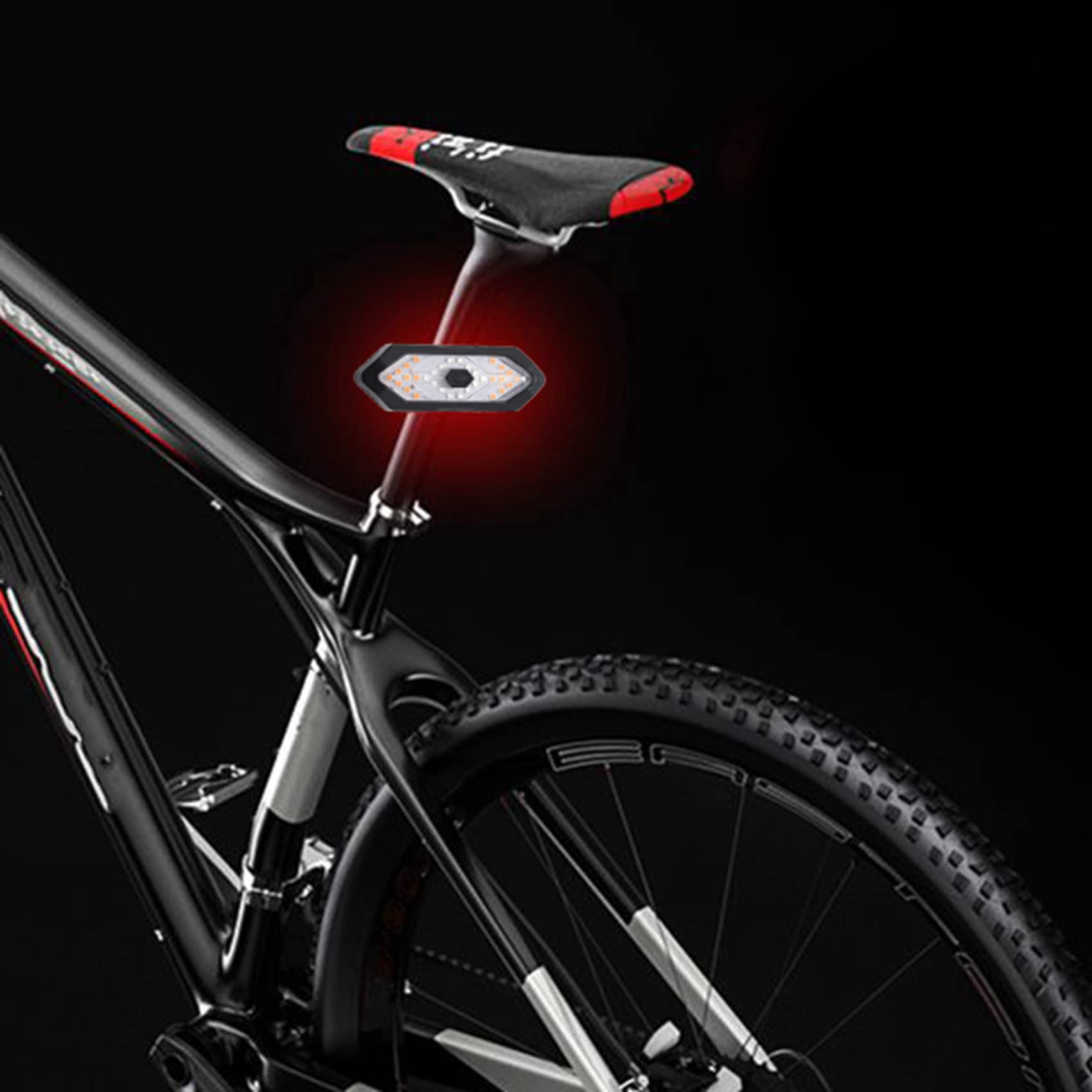 4 x kierunkowskazy rowerowe, pilot zdalnego sterowania, kierunkowskaz rowerowy, LED, tylne światło, ładowanie USB, tylne światło rowerowe