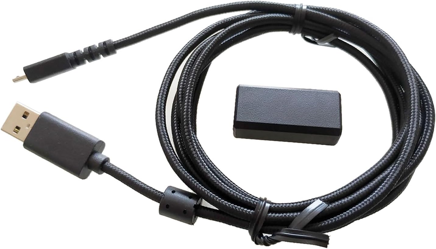 Replacement Charging Cable Black Braided USB To Adapter For G502 Gaming Mice-