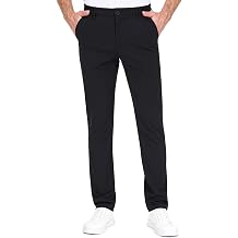 Mens Golf Pants Work Dress Pants 30"/32"/34" Lightweight Travel Trousers Stretch Business Casual Slacks with Pockets