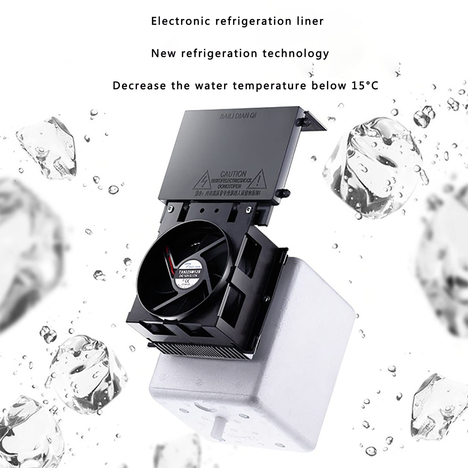 Countertop Water Cooler Dispenser Top Loading, Hot and Cold Water Glass Panel Energy Saving and Silent Long-Term Heat Preservation For Homes, Kitchens, Offices, Dorms