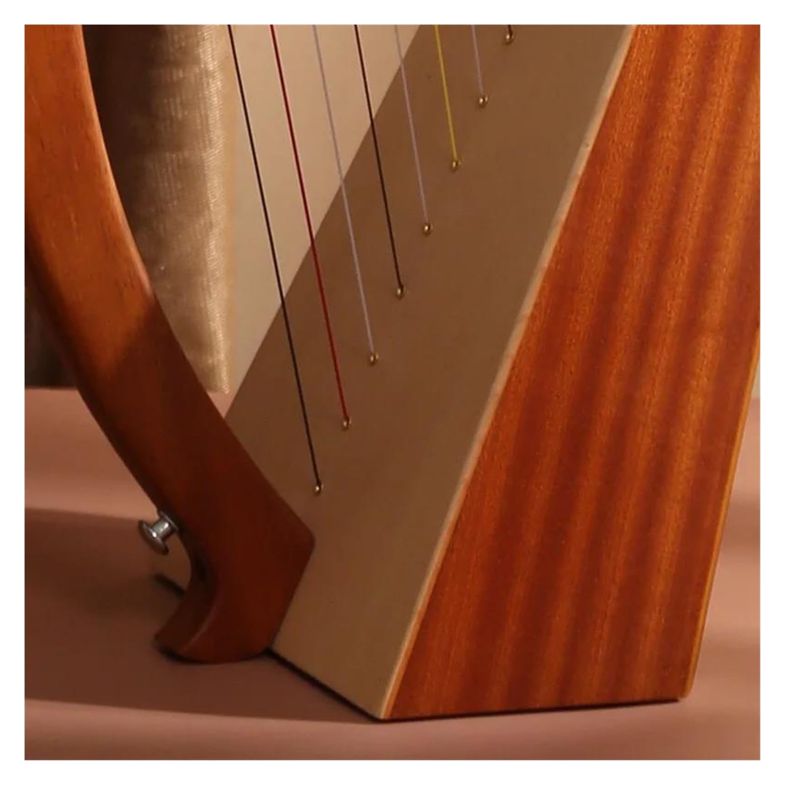 Anfänger harfe 15/19 Saiten Chromatische Leier Tragbare Harfe Holzleier Mit Zubehör Anfänger Saiteninstrumente Schöne Geschenke(19 strings)