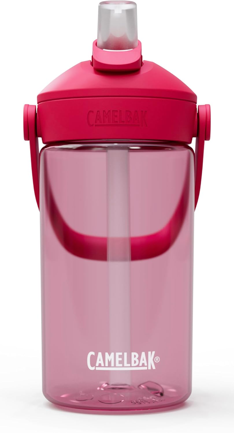 CamelBak Thrive Flip Straw Kids Bite Valve Water Bottle 14oz, Grapefruit image 2