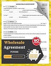 Wholesale Agreement Forms: 60 Purchase & Sale Contracts | Record Terms, Pricing, and Delivery | 2 Pages/Form