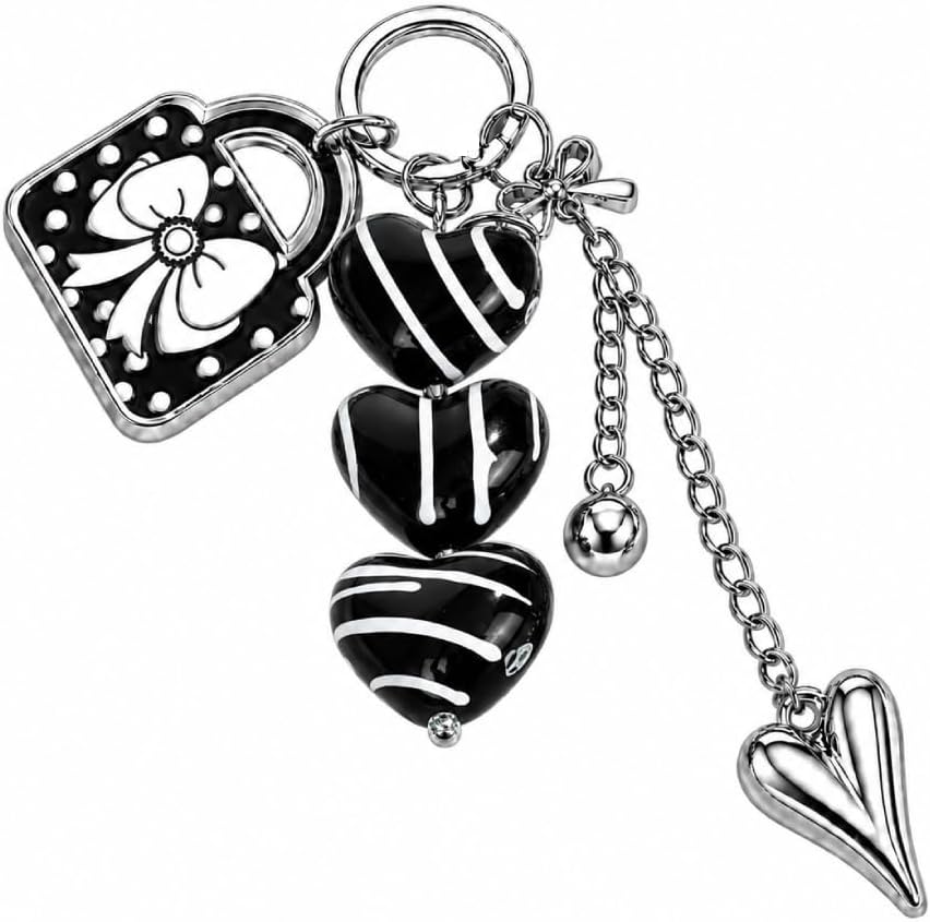Heart Keychain, Handbag Keychains Bag Charms for Women