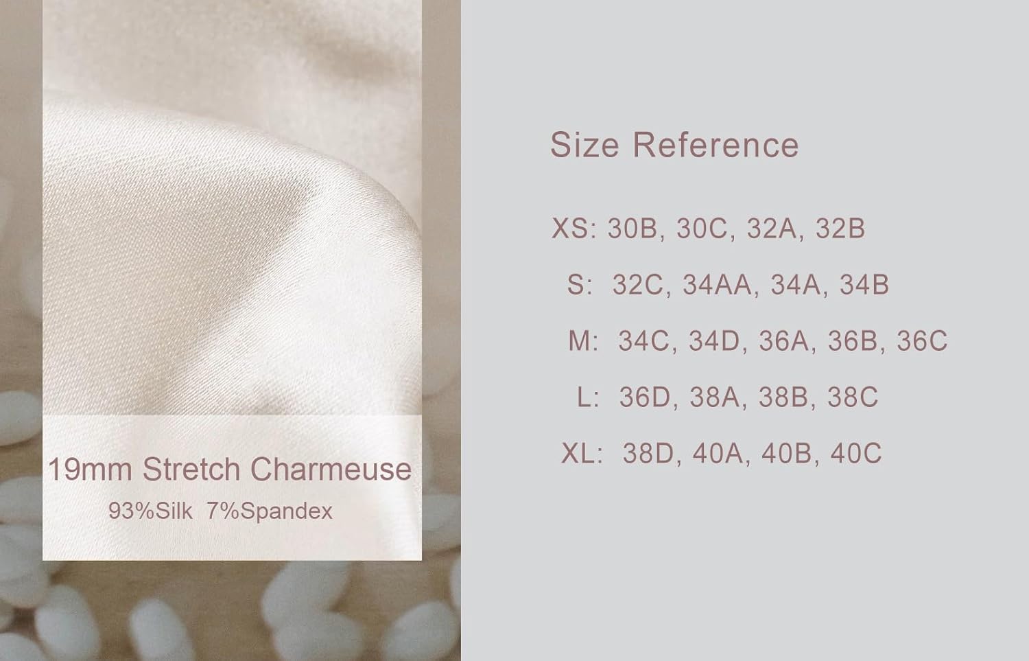 SilRiver Women's Silk Satin Triangle Bralette Soft Cup Wireless Bra Smooth and Comfortable Wire Free Bra Top - Image 6