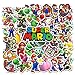 Qemsele Autocollants Stickers pour Enfants, 100+ Pièces vinyles Graffiti pour Fille Garcon Super héros Stickers de fête pour Ordinateur Portable, Voitures, Moto, vélo, Skateboard Bagages(Mario)