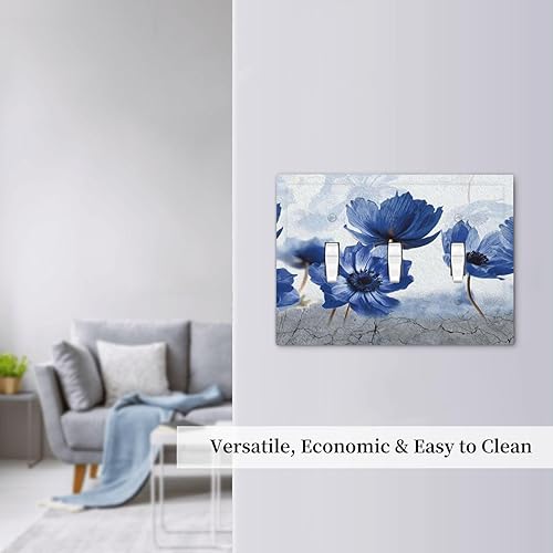 Miniatura 433 de Vista de ventana, isla tropical, playa, palmeras, cielo soleado, cubierta de interruptor de luz de palanca individual, placa decorativa de pared