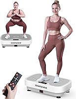 Vista 10 de Vibrating Board Exercise Machine, Vibrating Platform for Lymphatic Drainage, 120 Speeds, Upgraded Vibrating Board for Weight Loss, Full Body Workout