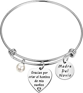 MAOFAED Spanish Mother of the Groom Gift Madre del novio Don Thank You For Raising the Man Of My Dream Gracias Por Criar El Hombre De Mis Suenos MOG in Spanish