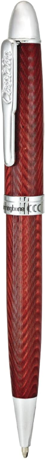 conklin herringbone burgundy ballpoint pen