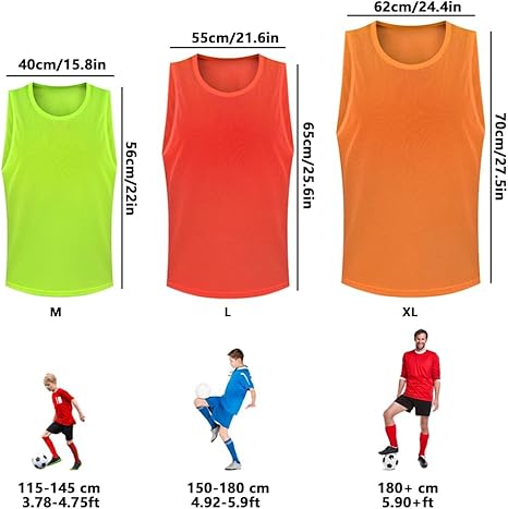 Personalisiertes Trainingsleibchen Set - 14 Farben Für Fußball, Basketball & Teamsport