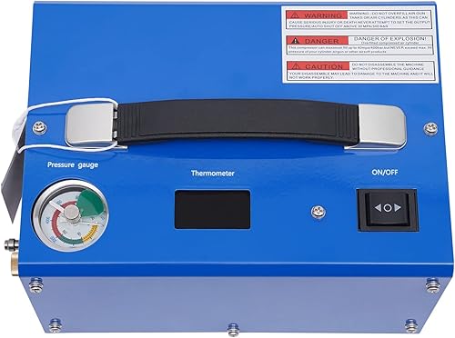 PCP Air Compressor, Portable 4500Psi30Mpa, WaterOil-Free, PCP RiflePistol and Tank Air Pump, Powered by 12V Car DC 110V AC with Power Converter and