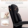 Office Chair Adjustable Height Executive Desk Chair High Back Ergonomic Leather Office Chairs with Foot Rest Comfy Computer Chair