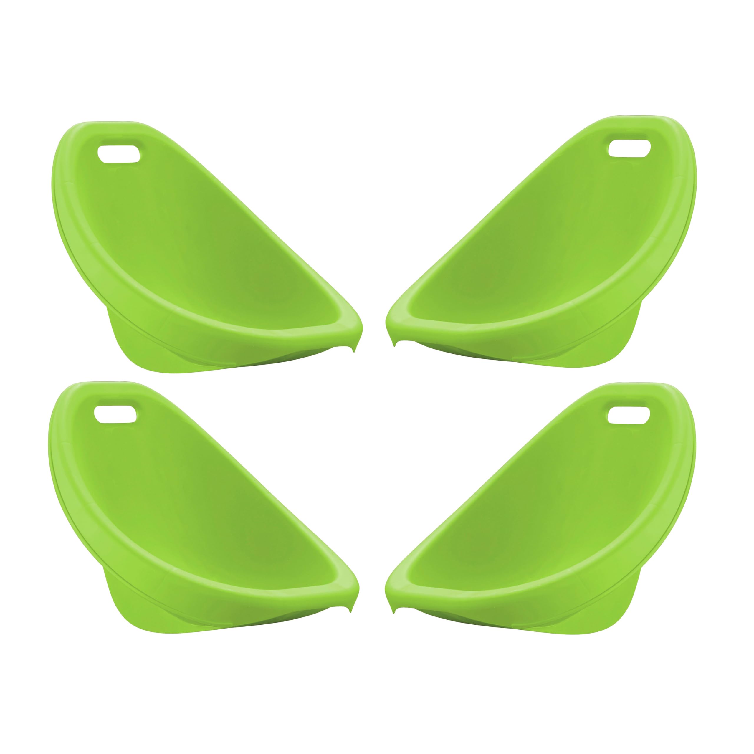 American Plastic Toys Little Kids Scoop Rockers (Pack of 4), Green, Lounging, Reading, Gaming, Watching TV, Indoors, Outdoors, Stackable, Non-Toxic, BPA-Free Easy Wipe Clean, 3+ Years, 50lb Max