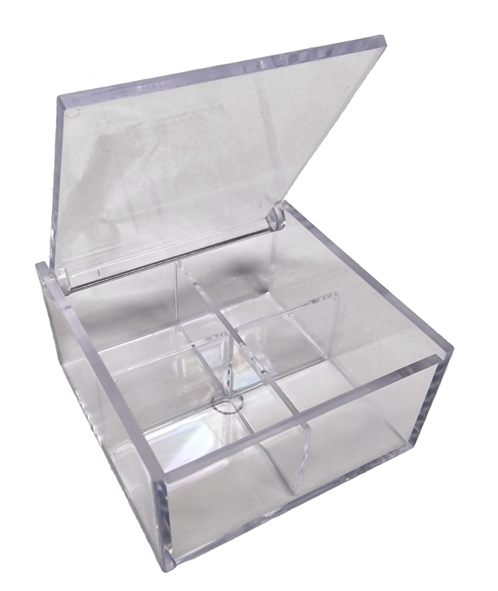 24 Scatoline Portaconfetti 8x8x4cm Quadrati per Matrimonio Comunione scatole per Confetti bomboniere segnaposto in plexiglass Trasparenti da Decorare decoupage