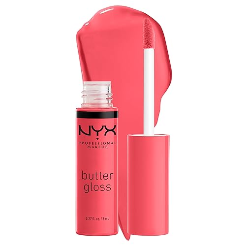 Miniatura 113 de NYX PROFESSIONAL MAKEUP Butter Gloss - Brillo de labios no pegajoso, tono marrón achocolatado (Ginger Snap)