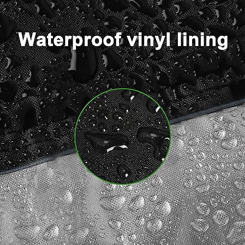 Image of 24W Large Refrigerator Cover for 24in Outdoor Upright Wine Display Fridge | 24x30x67,Waterproof Dustproof Heavy Duty Oxford Fabric,for 24 Inch 10-12 Cubic Feet Upright Beverage Freezer