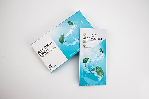 Miniatura 6 de Tiras blanqueadoras de dientes sin alcohol, suave, altamente eficaz, fórmula de saliva mínima sin sensibilidad, producto de blanqueamiento dental