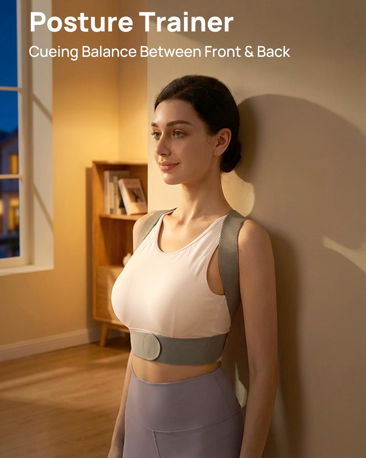 OFIR Upper Back Posture Corrector for Women, After-Work Sofa Reading Support, Twin-Pressure System Back Straightener Posture Brace For Women, 3D Diamond Breathable Cushioning,High-Elastic Straps - Image 6