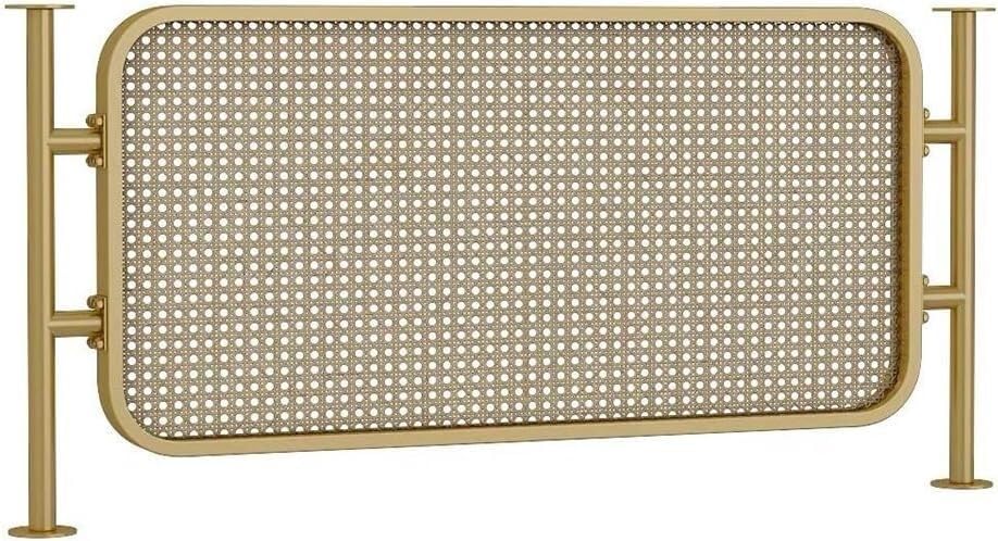 Cloison décorative dorée en rotin de 30x120 cm pour séparation de salle à manger