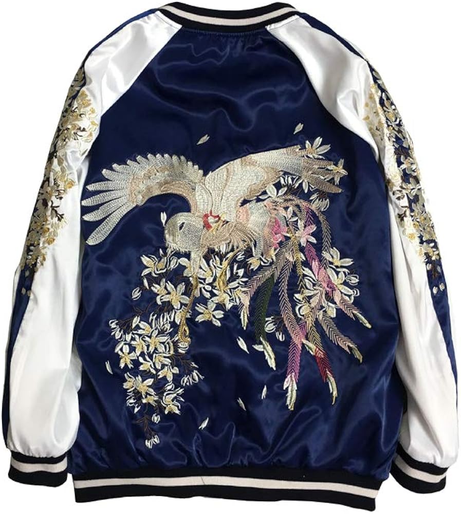 Sukajan Japanese Souvenir Jacket - Embroidered Bomber in