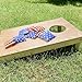 Tngan Cornhole Bags Set of 8, Bean Bags for Cornhole Game, Weather Resistant Corn Hole Bags, Waterproof Outdoor Backyard Party Games, Includes Durable Carry Case (Vintage Stars/Stripes)