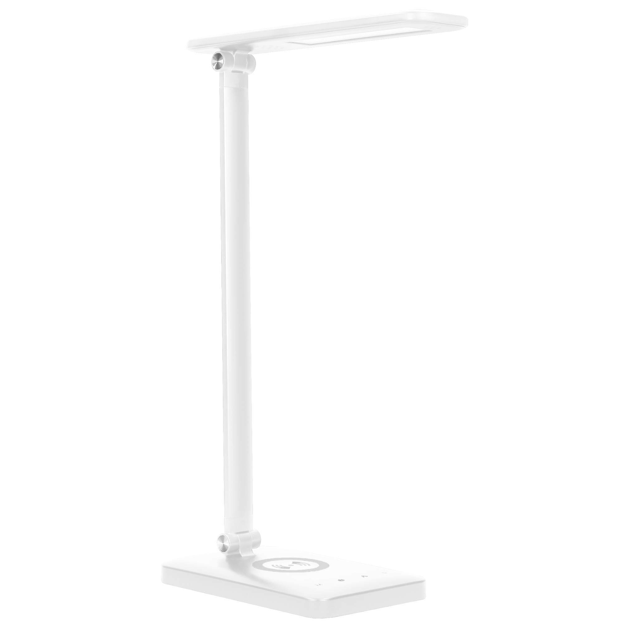 ORNO Wirle lampa biurkowa LED z ładowarką, regulacja jasności 3000 K / 4000 K / 6000 K (biała), 17,50 x 3 x 2,50 cm