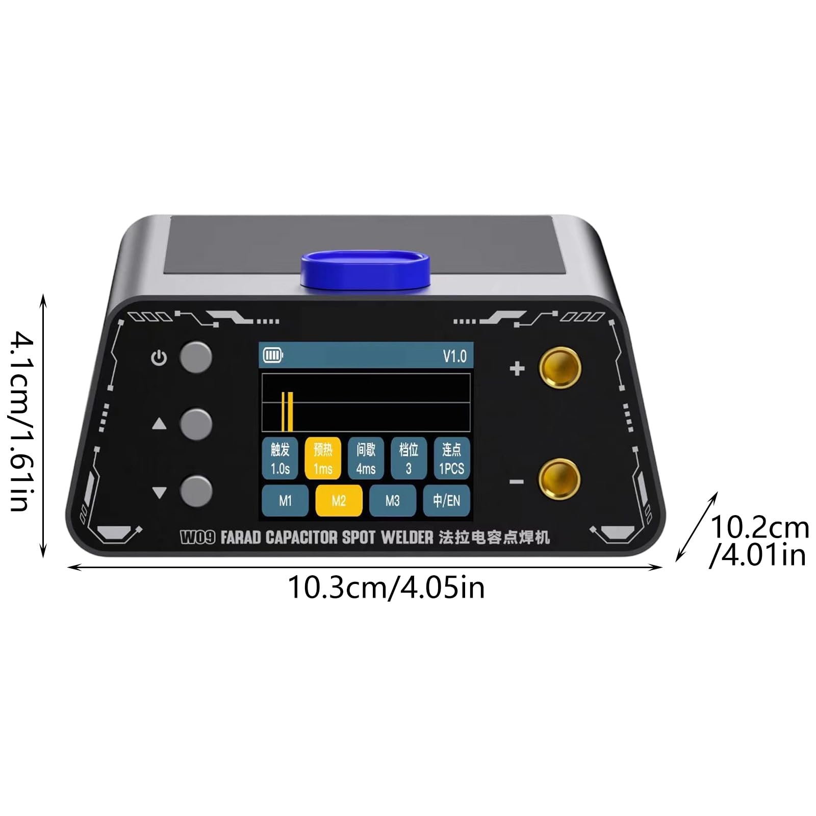 Saldatore multifunzione W09 5500W 1100A per saldatura batterie | Riparazione professionale del nichel della scheda controllo del gruppo batteria da 5500 W 1100 A con