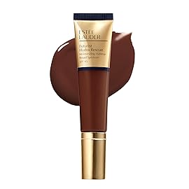 Este Lauder Futurist Hydra Rescue Moisturizing Foundation Makeup SPF 45 for a 12-Hour Glow, 1.2 Fl Oz, 8C2 Intense Java