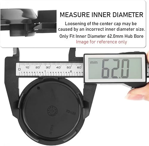 Miniatura 10 de RTrhinoTuning 4 tapas centrales de rueda de 2.657 in compatibles con Leggera-HLT PCD 5-100, 108, 114.3, 120 Griodiolusbright, Racing leggera 8.5x19,