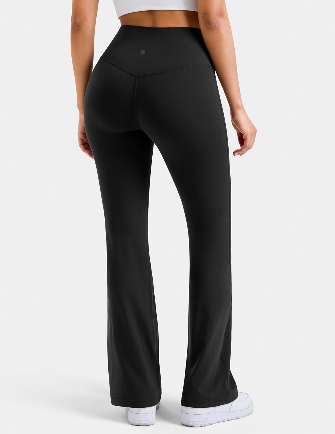 Colorfulkoala Women's Dreamlux Workout Flared Leggings High Waisted Wide Leg Bootcut Yoga Pants 29.5" / 31.5" Inseam