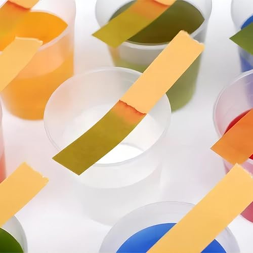 Miniatura 7 de Bettomshin 15 paquetes de 1200 tiras de papel de prueba de pH 1-14, tiras de tornasol de papel indicador, 80 unidades por paquete para pruebas de