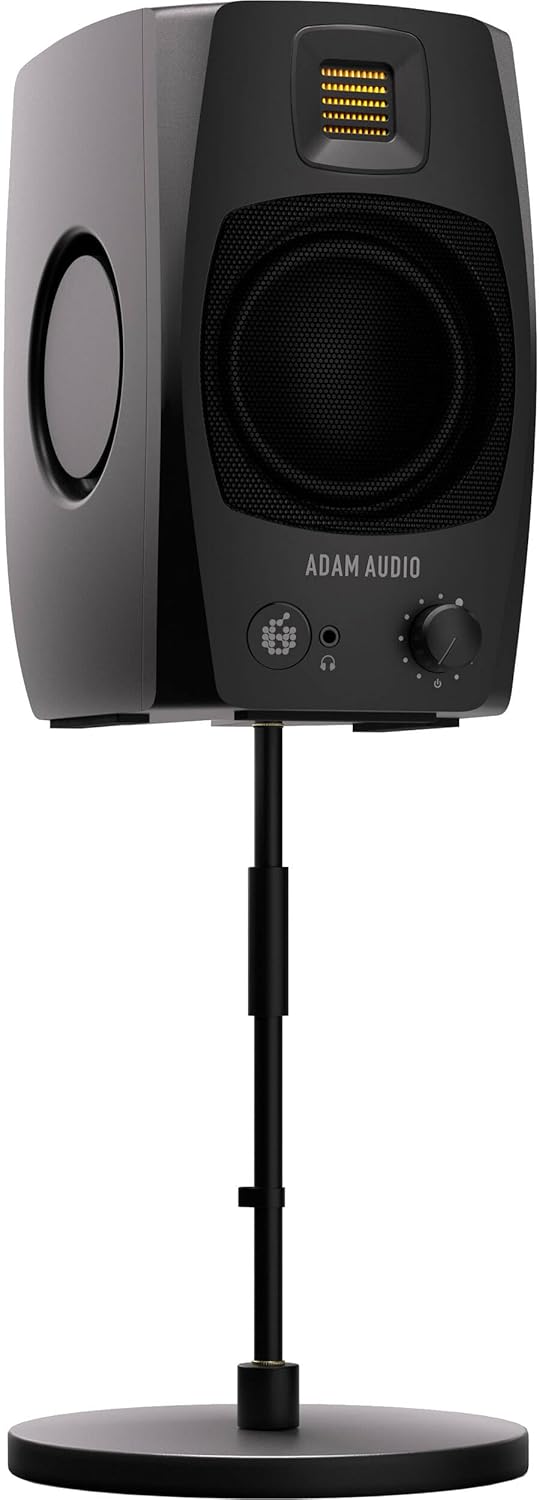 Adam Audio D3V 3.5" Powered Studio Monitor Pair (Black) with H200 Closed-Back Headphones