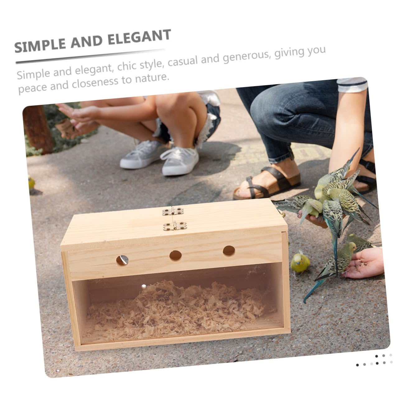 Toddmomy Caja De Cría De Loros Nidos De Pájaros para Jaulas Juguetes De Aves para Periquitos Casa De Pájaros Nido De Pájaro De Madera Accesorios De Aves Nido De Pájaro De Madera Madera