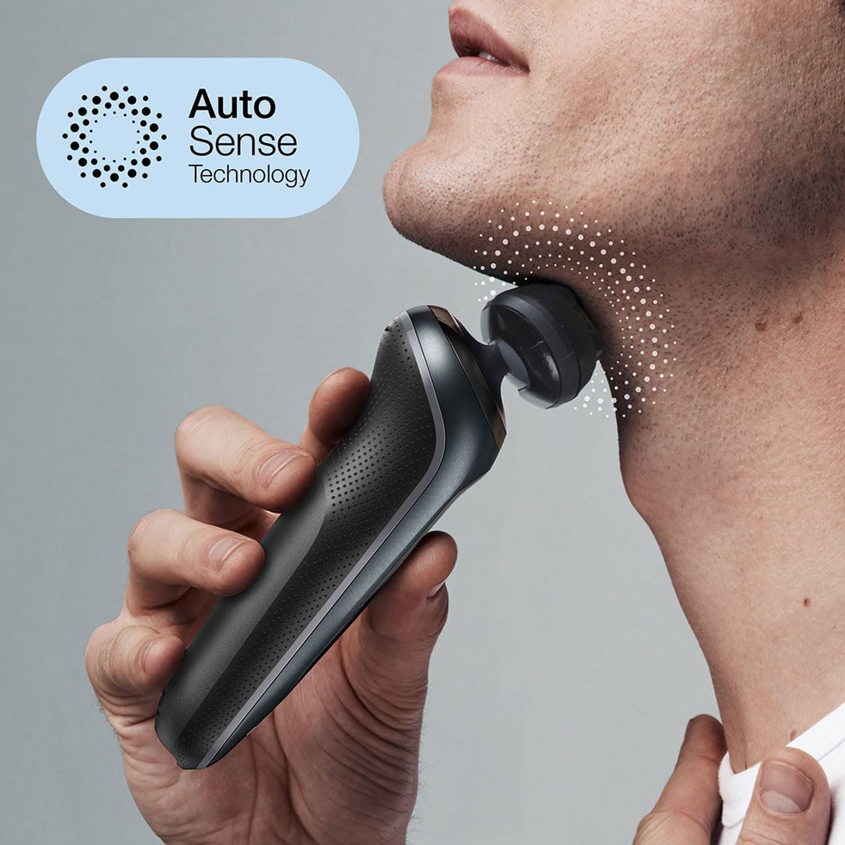 Braun Series 6 golarka elektryczna z nasadką EasyClick, SensoFlex, elektryczna golarka, trymer precyzyjny, na mokro i na sucho, prezent dla mężczyzny, wyprodukowano w Niemczech, 61-N1200s, szara