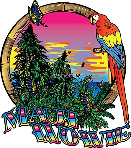 Maui Wowie - Sticker Graphic - Auto, Wall, Laptop, Cell, Truck Sticker for Windows, Cars, Trucks