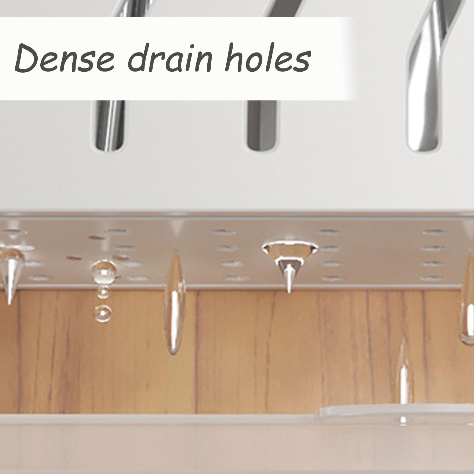 Soporte para utensilios de pared, organizador de cocina colgante con ganchos para cuchillos, palillos, cubiertos, tenedores, cucharas y toallas, elegante organizador de almacenamiento negro